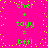 A bright pink background with scattered yellow dots contains green text displaying a mathematical equation repeated twice.