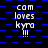 identical pixelated text elements on a blue and black checkered background, each displaying 'cam loves kyra !!!' in white with varying blue line patterns behind them