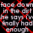 A static image with repeated text and red X overlays on a black background.