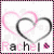 Four- of identical heart-themed icons with 'Rachel' text and a pink flower, each showing slight variations in pixel rendering