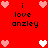Red background with pixelated text and heart symbols in pink and white, arranged in a pattern with animated heart color changes