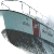 A pixelated image shows a ship on the left and green text 'Original Icons .com' on the right against a dark background.