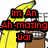 Animated pixel art of a yellow banana character with a brown box, displaying sequential text changes and a heart symbol.