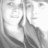 six distinct images: two grayscale portraits, a color photo of two people embracing outdoors, a neon-style text graphic reading "BFFs do END!", and three more grayscale group photos
