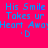 Blue pixelated text on bright pink background reads 'His Smile Takes ur Heart Awa' with '.D' below, two identical copies side-by-side, one with blue pixel artifacts near 'Smile'