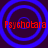 Four identical blue concentric circles on dark purple background with red text "Psychotara" overlaid on each circle.