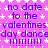A static image with a bright pink background covered in white stars, displaying repeated text in purple and white.