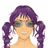 Six pixelated female character heads with varied hairstyles, hair colors, and accessories arranged in two on white background