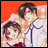 A pixelated anime-style buddy icon featuring two characters against an orange background with "Anime IM" and "COM" text on a black section to the right.