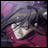 Pixelated anime-style character with dark hair and red clothing, next to black background with white text reading 'Anime IM' and 'com'