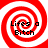 Four identical red and white spiral patterns arranged in a , each containing the text "Lifes a Bitch" in black pixelated font