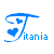 Three color variations of a stylized 'J' with hearts and the text 'itania' appear in a , each rendered as pixelated digital art
