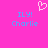 Pixelated pink background with blue text 'ILY! Charlie' on both sides and a white heart symbol above center.