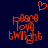 Red pixelated text 'Farewell Love Tonight' on dark blue background with orange heart above, two versions showing slight text distortion differences.