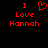 Red pixelated text and heart symbol on black background, with two side-by-side versions showing different heart shapes.