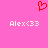 A static image with a bright pink background features two identical pixelated text strings and one red heart symbol.