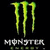 Green claw marks and stylized text on a black background with partial gray overlay.