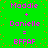 Green background with pink text reading 'Maddie + Danielle = BFFAF' repeated twice in a , scattered orange dots