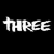 A black-and-white animated contact sheet showing three frames of a Three Days Grace logo animation with text and circular emblem.