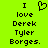 Pixelated text on bright green background with black text and heart symbol, showing two identical static frames side-by-side.