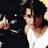 Pixelated image of a person holding a fork next to a black cat, with blue background and white text reading "johnny has a fork and you don't so ha!".
