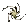 pixelated starburst animations with swirling dark and light particles on a gray background, each frame showing progressive particle dispersion