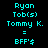 Pixelated cyan text on four colored backgrounds: black, olive green, bright yellow, and dark green.