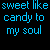 A 4x3 contact sheet of a text-based animated icon showing repeated lyrics with color variations across frames on a black background.