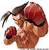 Pixelated image of a muscular figure with brown hair tied back, wearing red boxing gloves and a red headband, posed in a fighting stance against a white background.