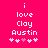 Pixelated text on bright pink background with animated heart symbols changing color.