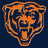 Three orange bear head icons with open mouths and tongues on a dark blue background, arranged in a