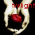 Six show hands holding a red object against a black background, with text changing