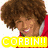 A pixelated image of a person with curly brown hair wearing red clothing, overlaid with multiple text banners in yellow and pink.