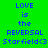 Green background with blue text reading 'LOVE is the REVERSAL Starfield<3' repeated across three , with yellow horizontal bars in the top and bottom