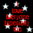 Black background with white stars and red text reading "I love Everyone Especially You" in two vertical