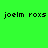 Green background with yellow rectangular blocks and repeated black text 'joelm roxs' in pixelated font.
