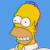 Six-frame contact sheet of Homer Simpson's head in various expressions against a solid blue background, each frame showing distinct mouth and eye positions.