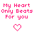 Pixelated pink text and heart symbols on white background, with animated heart changes.