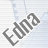 Animated contact sheet showing two frames of a pixelated text icon with