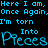 Animated contact sheet of a text-based buddy icon featuring repeated lyrics with animated text effects on black background.
