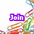 A four- of pixelated images with purple text overlays reading 'Join The Jellybean Club!' over colorful backgrounds including paperclips, a rainbow swirl, a pink jellybean, and rainbow splatters