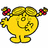 Pixelated yellow cartoon character with rounded body, two legs, and arms holding red flowers; dark brown facial features including eyes, nose, mouth, and hair.