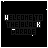 Animated pixel art sequence showing 'WELCOME TO THE BLACK PARADE' text with evolving lettering and scattered white dots on black background.
