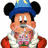 Mickey Mouse in wizard attire with a blue hat and red robe, next to "The Wonderful World of Disney" text under a yellow crown.
