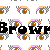 Pixelated eyes with brown irises and pink eyelids arranged in a pattern, overlaid by black text reading 'Brown Eyed Girl' on white background