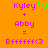 Pixelated orange background with pink text and a green heart symbol, showing two identical static frames side-by-side.