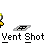 Yellow cartoon character with white face and black outline performing a sequence of actions including sitting, standing, and firing a white projectile, with text "Vent Shot" below.