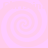 Four identical light pink spiral patterns arranged in a on a pale pink background with faint, partially obscured text elements