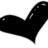 Black heart-shaped icon with glossy highlights, featuring red text "ILY KELSEY!" in a speech bubble on the right side of one view.