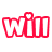 Red text 'will you be mine?' repeated in horizontal with two heart symbols at the bottom on a white background